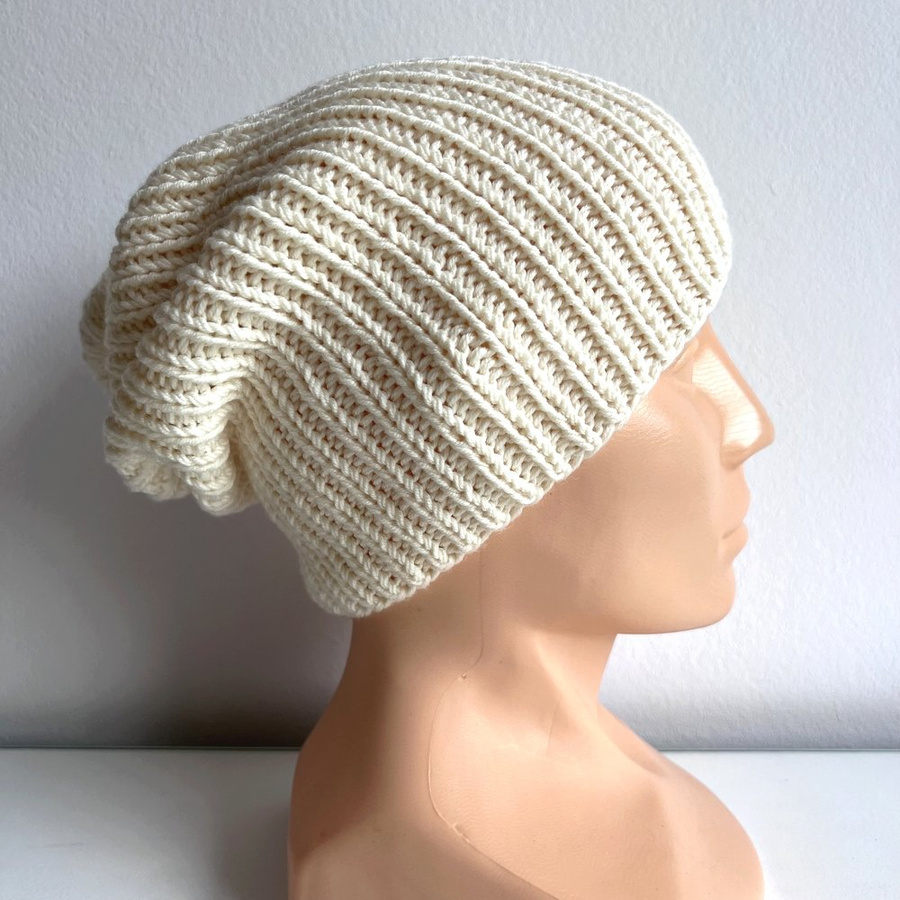 NANA Beanie 100% Baby Merino Wool 02 Ecru