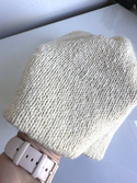 Ręcznie robiona Czapka hand made Tweed RONIA 03 Piaskowy