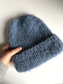 WATA CUKROWA Women's Alpaca Beanie 07 jeans niebieski