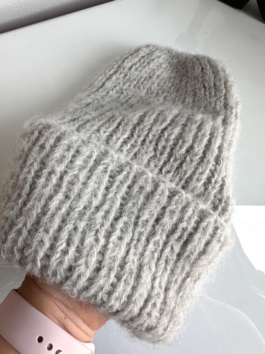 WATA CUKROWA 2.0 Beanie Alpaca and Merino Wool 03/9020 perłowy szary