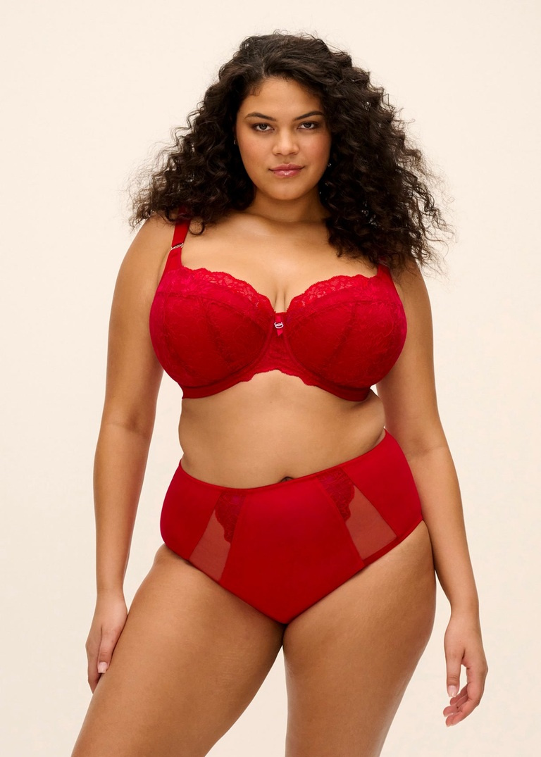Biustonosz Elomi BRIANNA EL8081HAD Uw Padded Half Cup Bra Haute Red