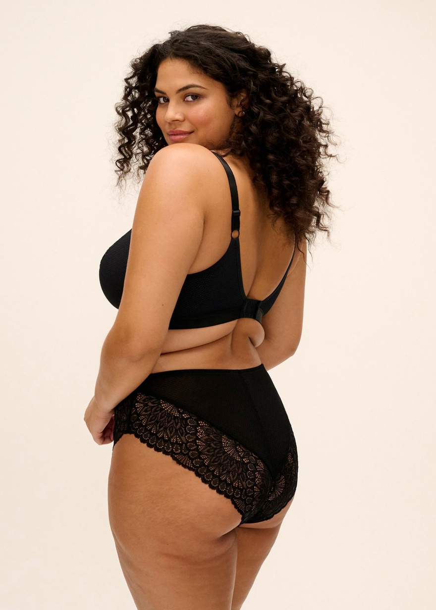 Biustonosz bezfiszbinowy Elomi TIERNIE EL303317BLK Non Wired Bralette Black