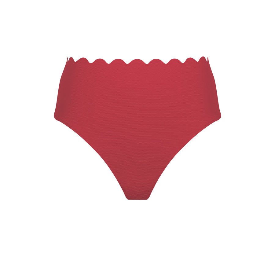 Figi kąpielowe Panache Swim SPIRIT SW1825 High Waist Bikini Bottoms Red