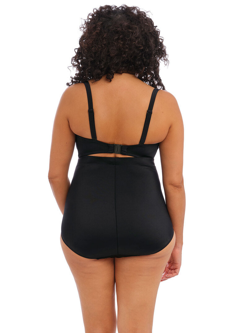 (z wadą - naprawioną) Figi kąpielowe Elomi Swim ESSENTIALS ES7604BLK High Waist Brief Black