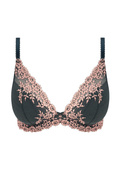 Biustonosz Wacoal EMBRACE LACE WA853291067 Plunge Underwire Bra Dark Slate/cloud Pink