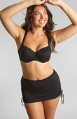 Figi kąpielowe ze spódniczką Panache Swim SIGNATURE SW1308A Skirted Bikini Bottoms Black