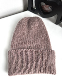AUREA – ręcznie robiona ciepła czapka beanie baby merino + moher i jedwab damska/dziecięca 17/41 Beż