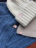 LAURIN Turn-Up Beanie 100% Alpaca 100 Ecru