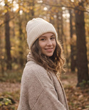Nitkowe Love - Beanie kaszmirowa z jedwabiem 501/117 Neve (ecru)