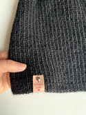 KIARA Handgemachte Beanie-Mütze aus 100% Alpaka 8903 Schwarz