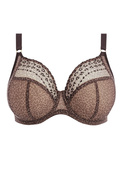KOMPLET - Bielizna Elomi MATILDA Leopard EL8900LED Uw Plunge Bra + figi EL8906LED Full Brief (38H)