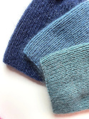 Handmade women's hat AUREA 100% Baby Merino plus mohair and silk 47/37 North Sea