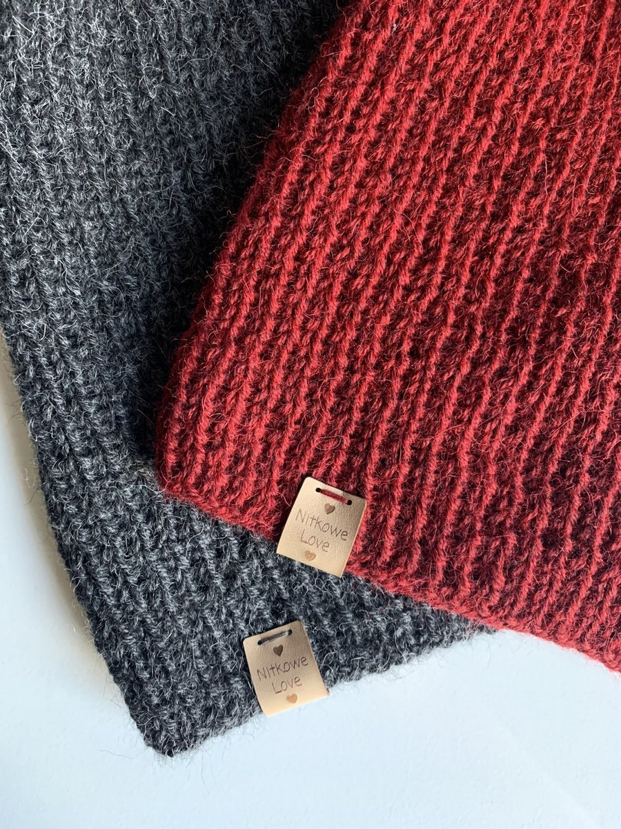 KIARA – czapka beanie z alpaki 100% 506 ciemny szary uniwersalna jesienno‑zimowa