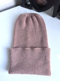 VARELLA – czapka merino beanie wywijana 100% baby merino 49 Pustynna Róża