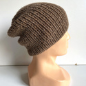 KIARA Beanie-Mütze aus 100% Alpaka 607 Braun
