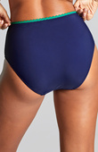 Wysokie figi kąpielowe Panache Swim RIC RAC SW1755B High Waist Bikini Bottoms Ric Rac Navy