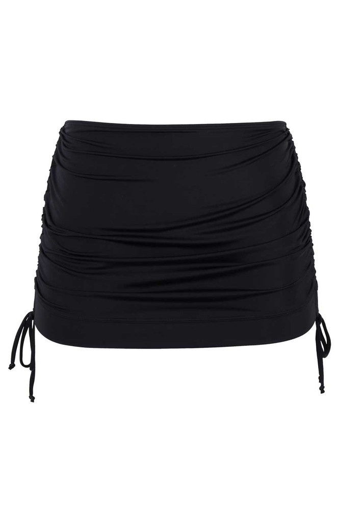 Figi kąpielowe ze spódniczką Panache Swim SIGNATURE SW1308A Skirted Bikini Bottoms Black 
