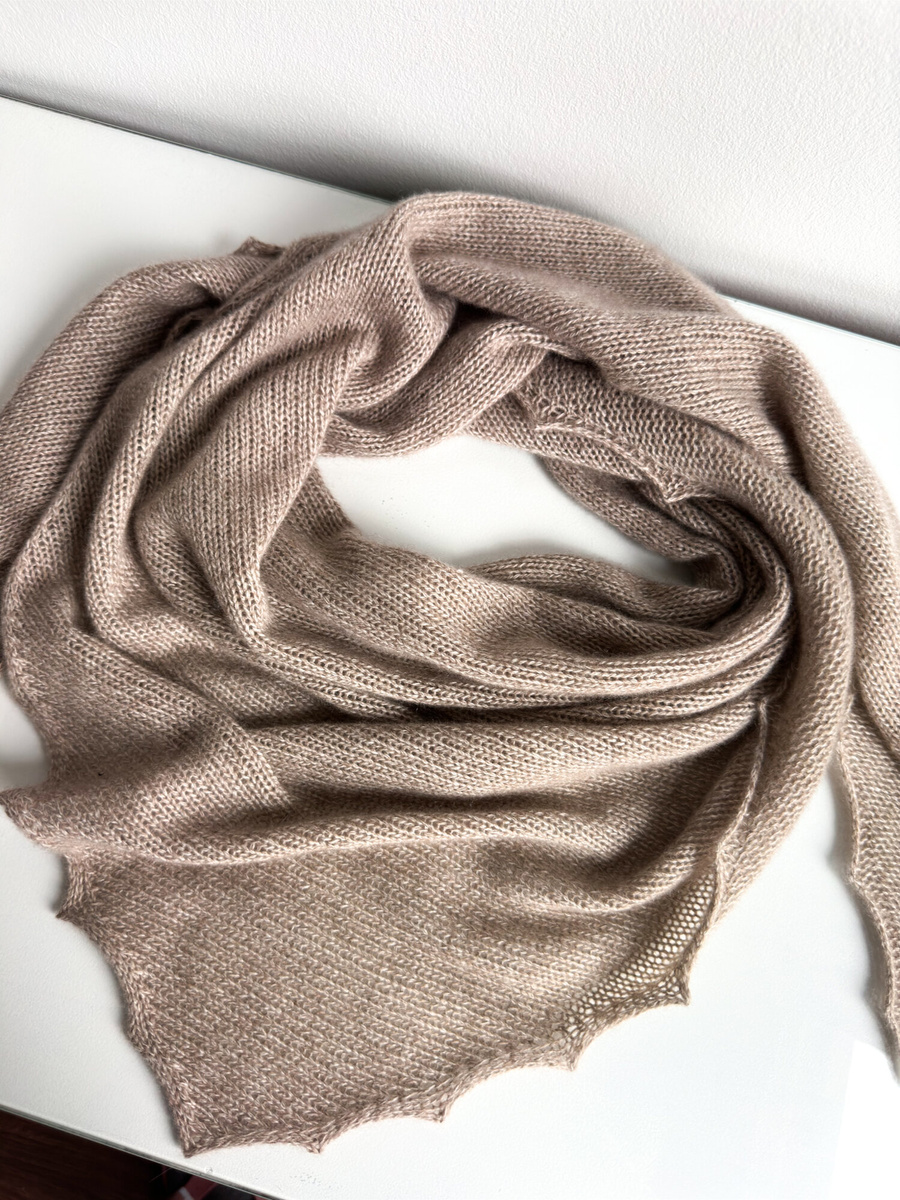 Chusta gładka, symetryczna, 100% Kaszmir 670 Pois