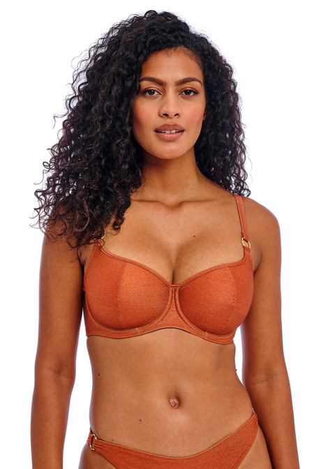 Biustonosz kąpielowy Freya Swim ARIZONA WAVE AS206103GOL Uw Sweetheart Bikini Top Golden Hour