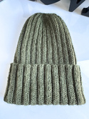 LAURIN Turn-Up Beanie 100% Alpaca 7895 Dark Green