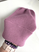 VARELLA Beanie-Mütze aus 100% Baby-Merinowolle 27 Altrosa