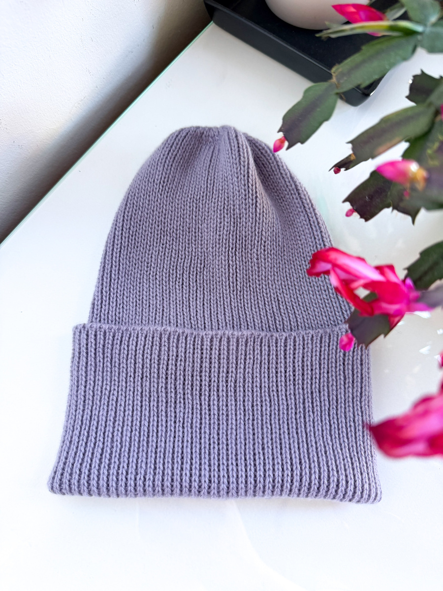 Wywijana czapka kaszmirowa 2.0 100% kaszmir 710 Fuji