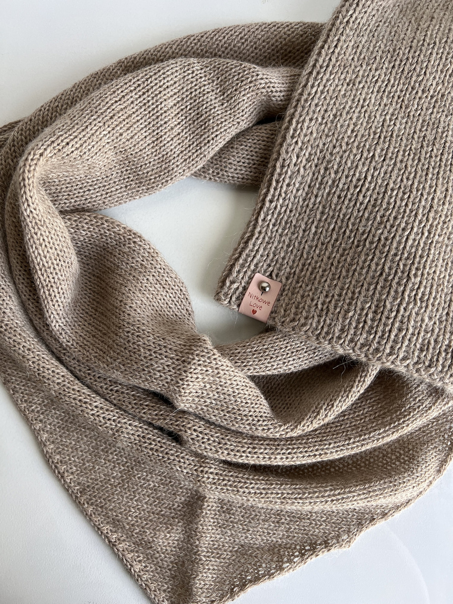 KIARA Alpaca Beanie 100% 2020 Jasny Nugat