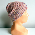 VARELLA – czapka merino beanie wywijana 100% baby merino 103 Urodzinowe Confetti różowa