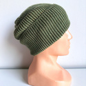 VARELLA – czapka zimowa beanie z wełny merino 100% Baby Merino 38 Oliwka