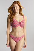 Biustonosz kąpielowy Panache Swim GINGHAM SW1722 OLIVIA Full Cup Bikini Top Red Gingham