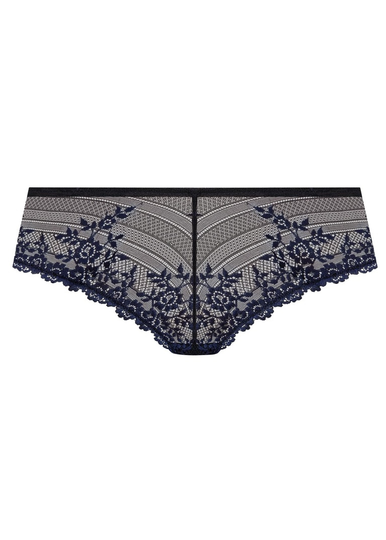 Majtki tanga Wacoal EMBRACE LACE WA848191003 Tanga Black/night Sky