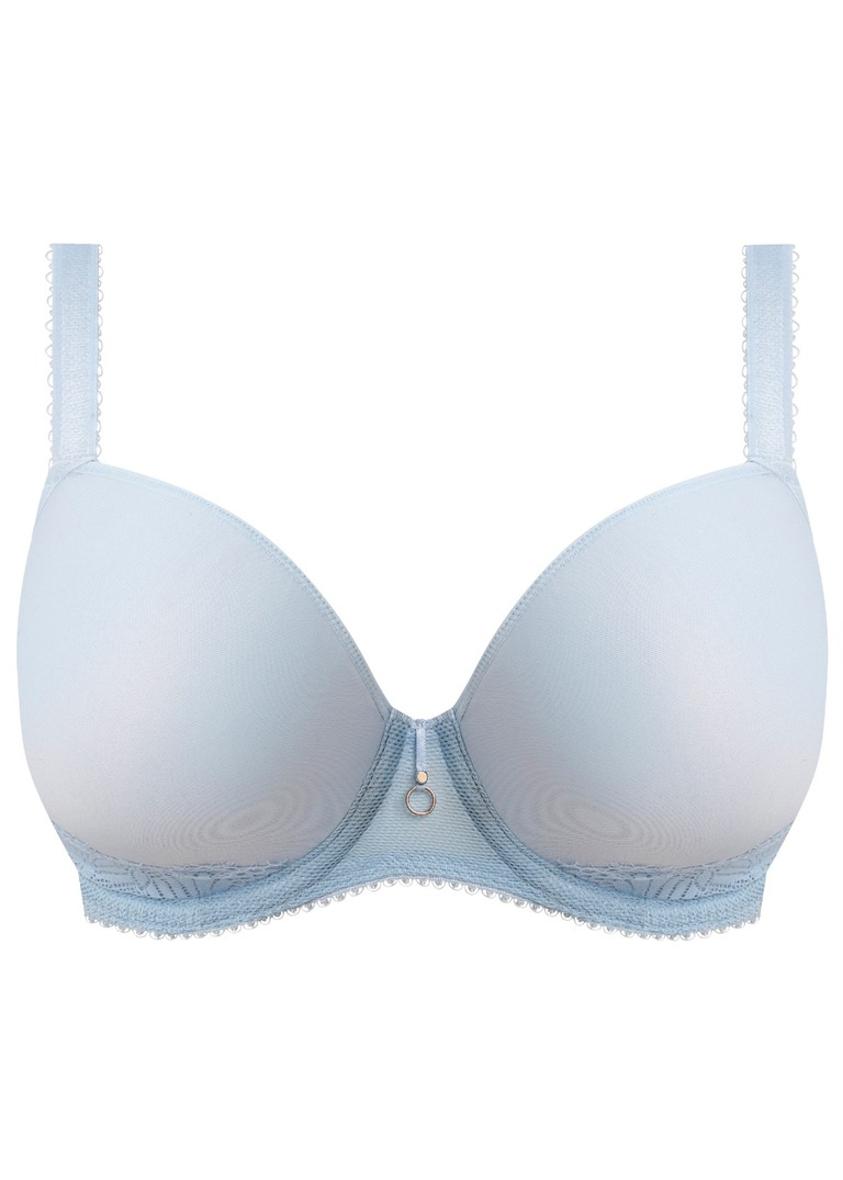 Biustonosz Freya FASCINATE AA403131POE Uw Moulded Plunge T-shirt Bra Powder Blue