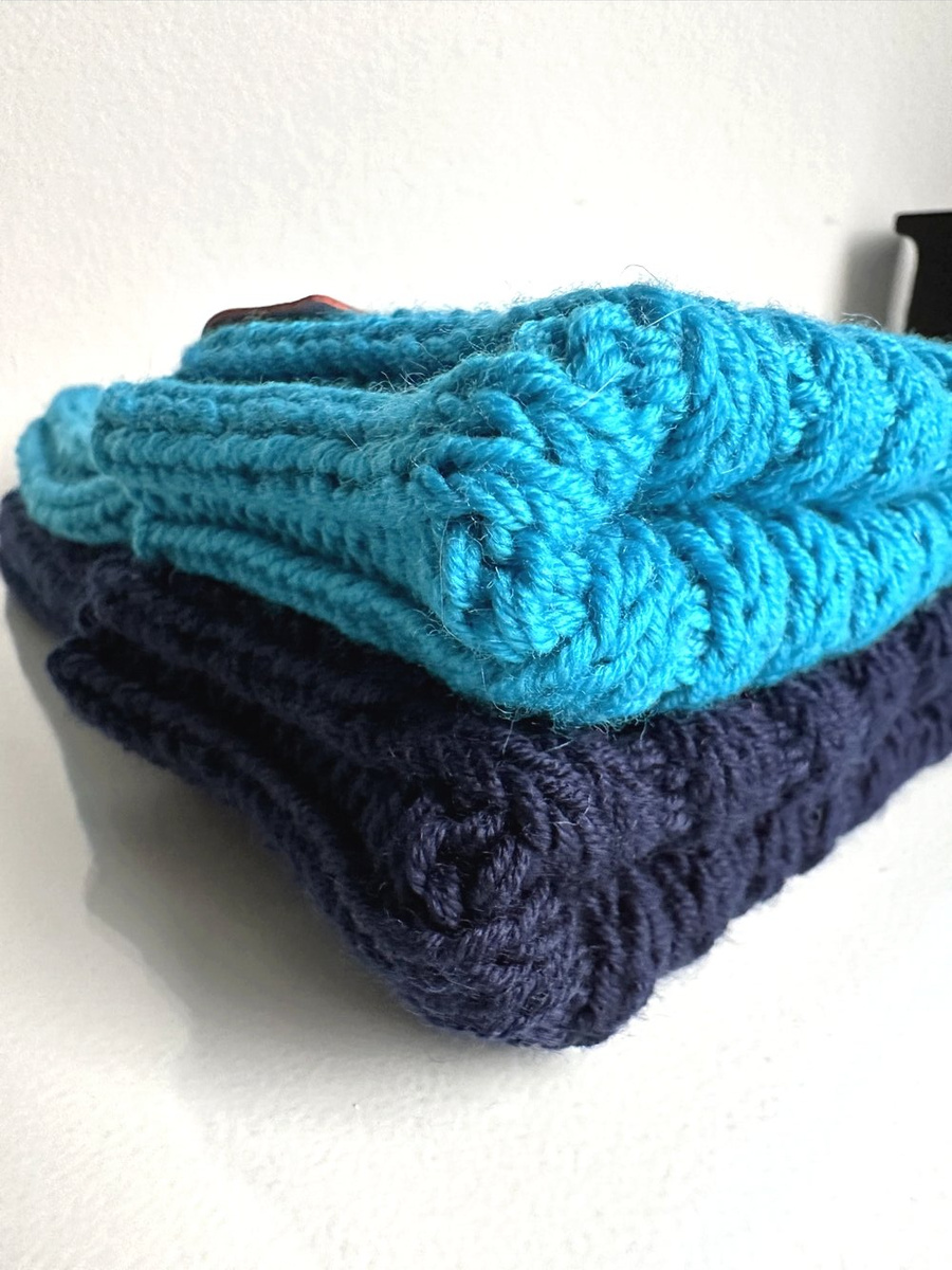 HELLI – czapka beanie wywijana 100% baby merino 32 turkusowy