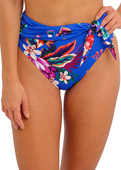 KOMPLET - Strój kąpielowy z koszulką Fantasie Swim HALKIDIKI FS501954ULE Uw Twist Front Tankini Ultramarine (34E) + majtki L