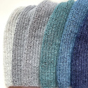 Handmade women's hat AUREA 100% baby merino plus mohair and silk 42/27 Petrol