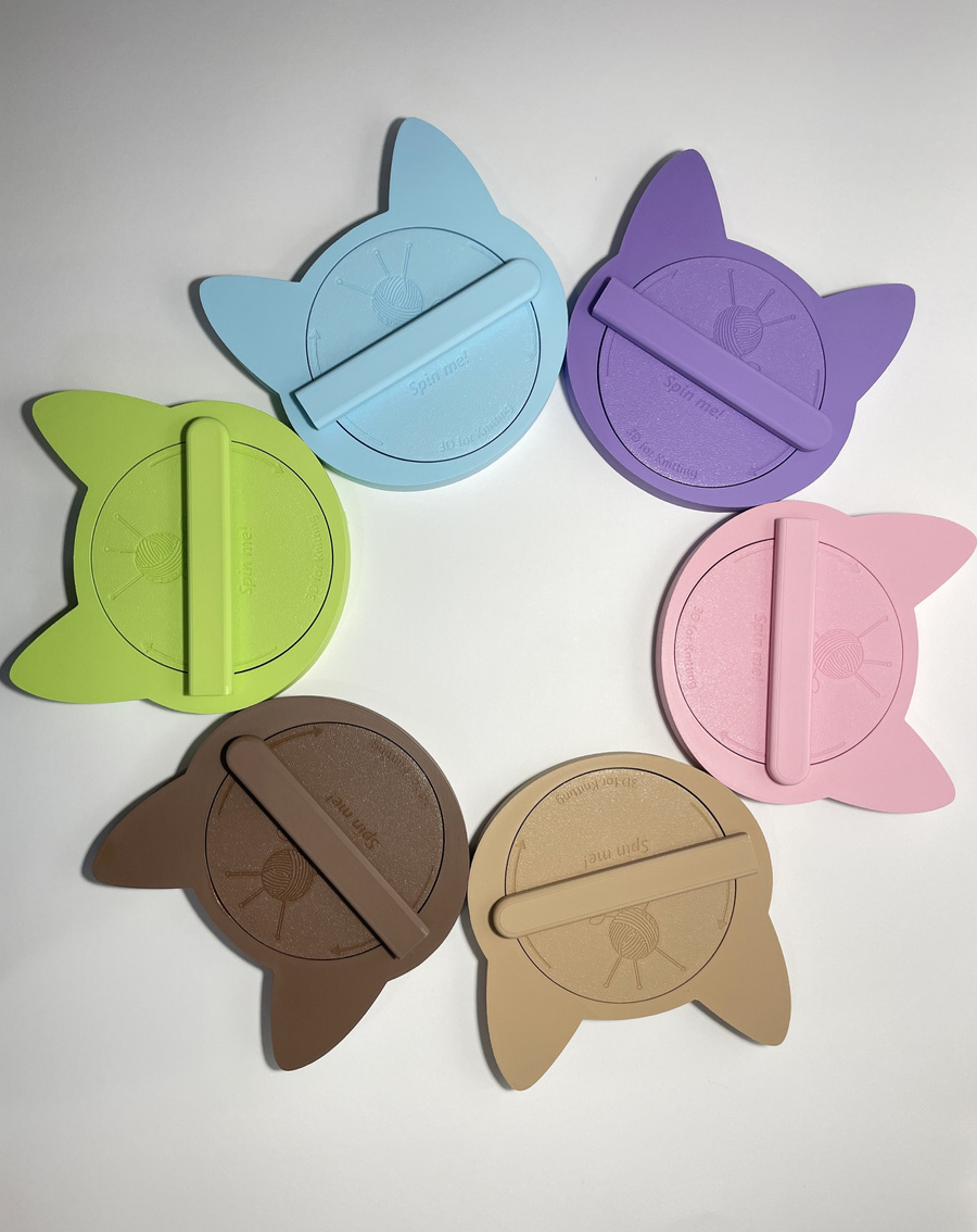 CatSpinner Spinner stojak obrotowy na włóczkę Kot Kawa z mlekiem