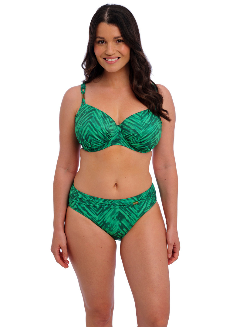 Figi kąpielowe Fantasie PUNTA MITA FS505572EMD Mid Rise Bikini Brief Emerald