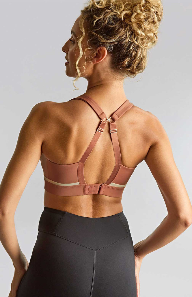 Bezfiszbinowy biustonosz sportowy Panache Sport FREEDOM 7344 Non Wired Sports Bra Sienna Rose