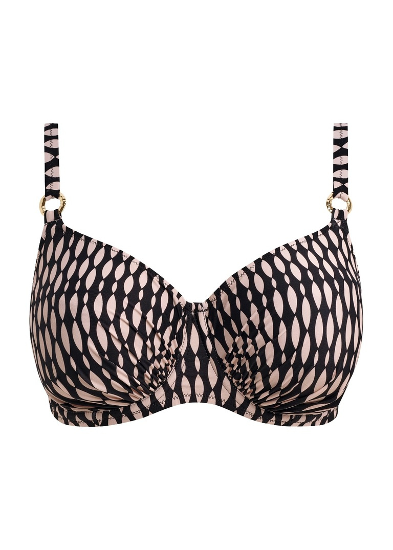 Biustonosz kąpielowy Fantasie SHELL BAY FS506901DEB Uw Gathered Full Cup Bikini Top Desert Blush