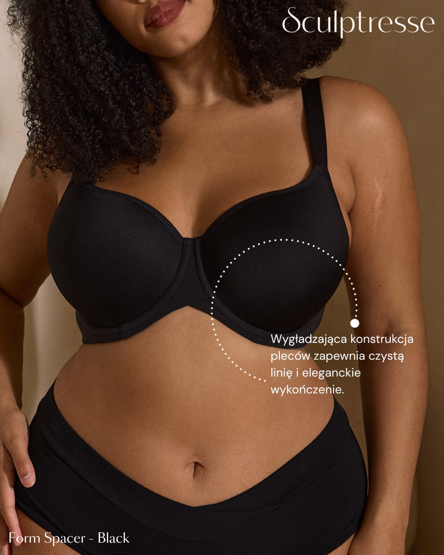 Biustonosz Sculptresse by Panache FORM 11331 Moulded Spacer T-shirt Bra Black