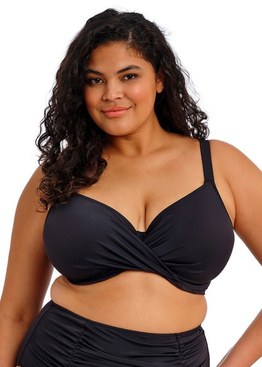 Biustonosz kąpielowy Elomi PLAIN SAILING ES7285BLK Uw Plunge Bikini Top Black