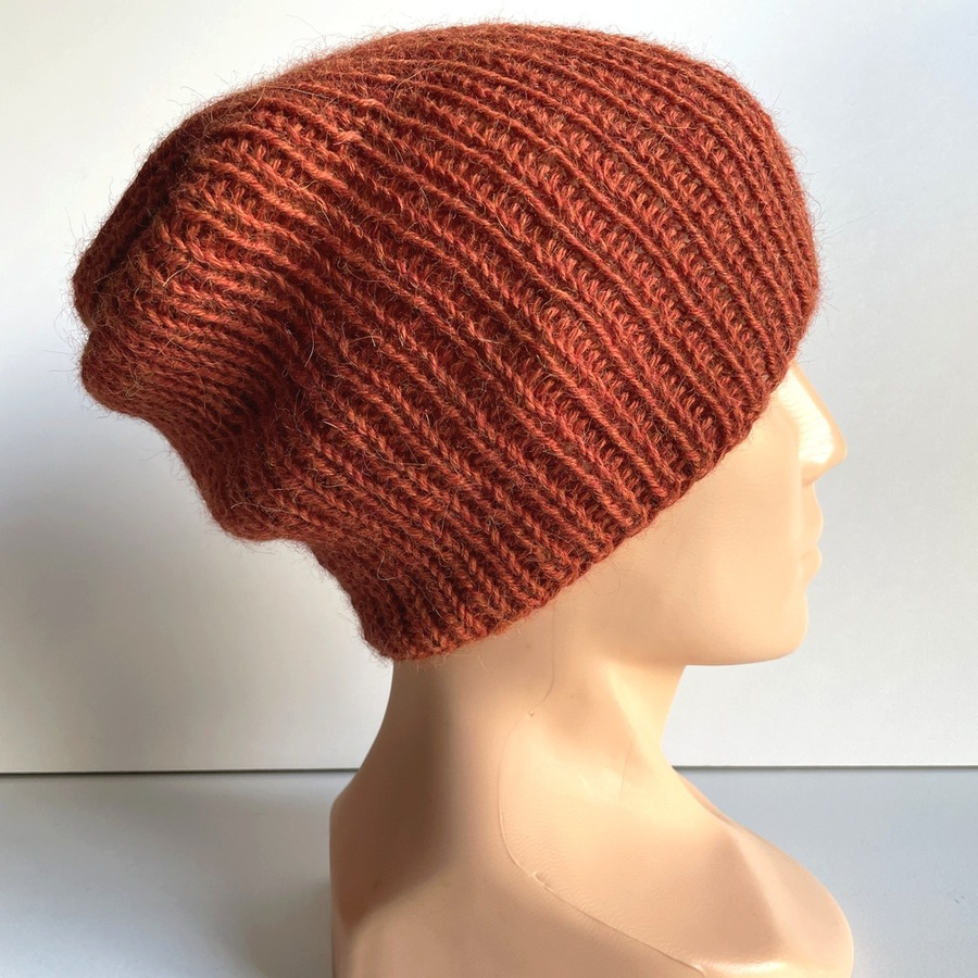 KIARA Beanie-Mütze aus 100% Alpaka 2925 rdza Damen