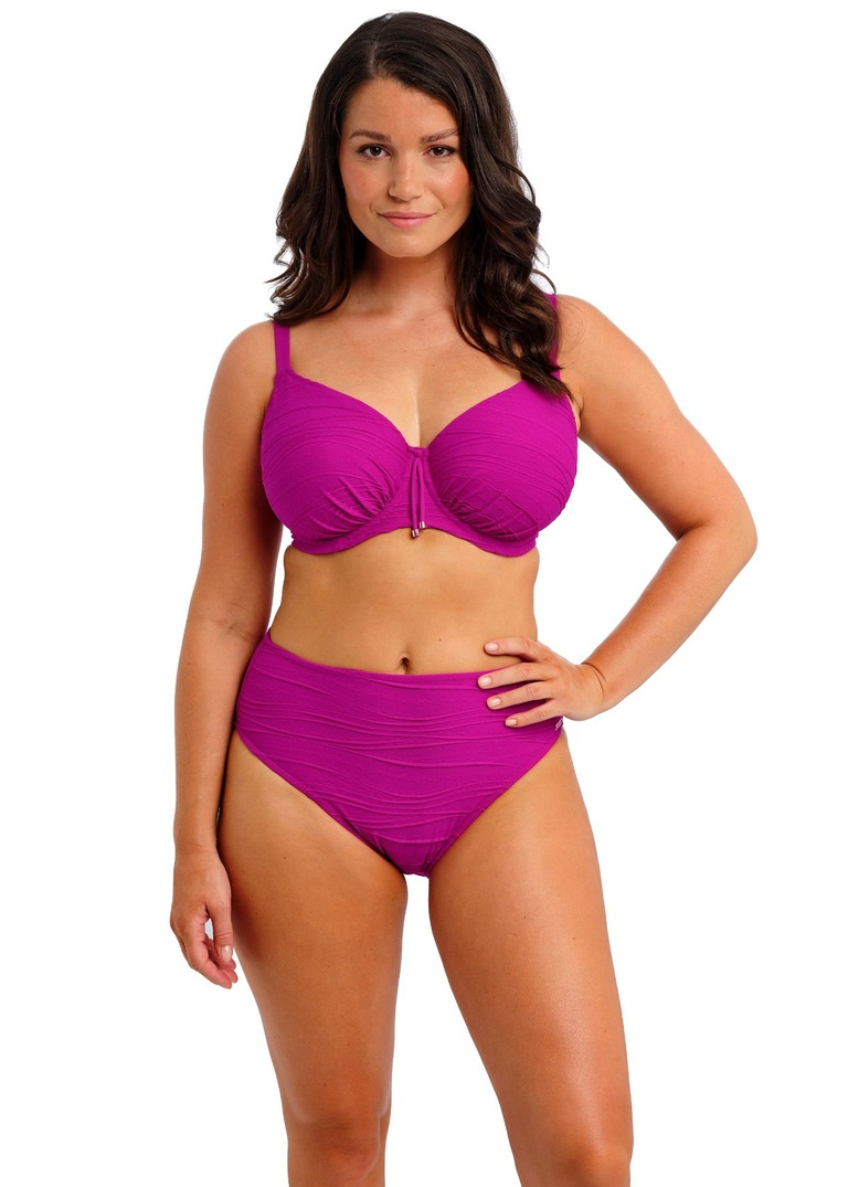 Figi kąpielowe Fantasie BEACH WAVES FS502278BRF High Waist Bikini Brief Bright Fuchsia