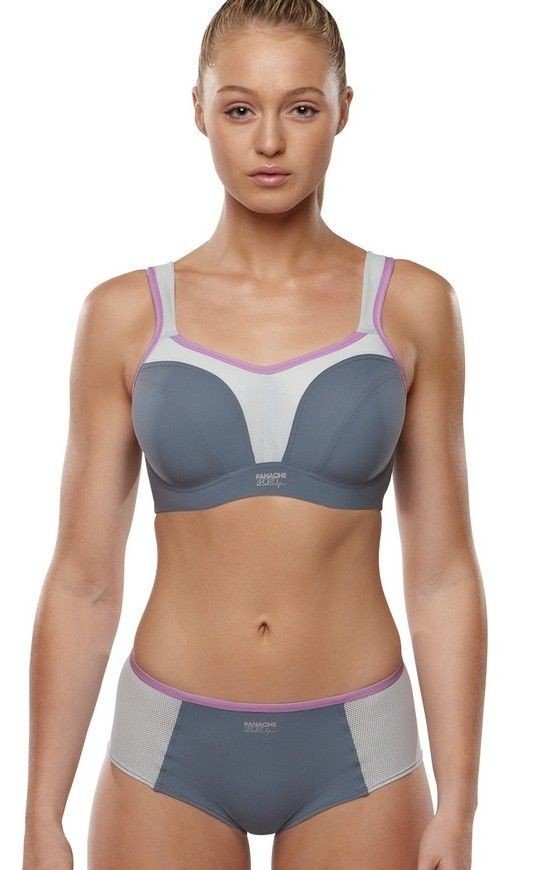 Biustonosz sportowy Panache Sport POWER 5021 z fiszbinami Grey