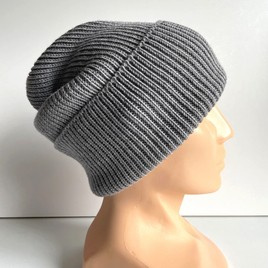 VARELLA – czapka beanie z wełny merino 100% Baby Merino 19 Szary