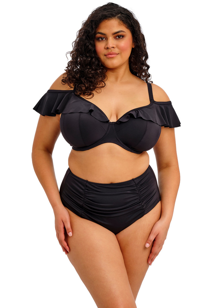 Wysokie figi kąpielowe Elomi Swim PLAIN SAILING ES7286BLK Full Bikini Brief Black