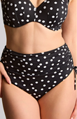 Figi kąpielowe Panache Swim POLKA DOT SW2049 Midi Adjustable Bikini Bottoms Polka Dot Print