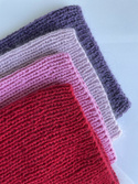 AUREA – ręcznie robiona czapka beanie merino + moher i jedwab damska 16/14 Czerwony
