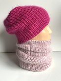 Ręcznie robiony KOMIN AUREA 100% Baby Merino plus moher i jedwab - WYBIERZ KOLOR