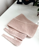 Słodki szalik, apaszka baby merino Nitkowe Love 59 Pszeniczny